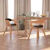 Image de vidaXL Chaises à manger lot de 2 noir bois courbé et similicuir