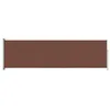 Image de vidaXL Store latéral extensible Marron 180 x 600 cm