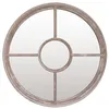 Image de vidaXL Miroir Décoratif de Salon Décoration de Salle de Séjour Miroir Mural Suspendu Sable 40x4 cm Fer pour Utilisation à l'Intérieur