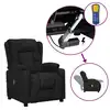 Image de vidaXL Fauteuil de massage Noir Tissu