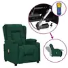 Image de vidaXL Fauteuil de massage Vert foncé Tissu