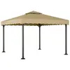Image de vidaXL Chapiteau Taupe 3x3 m Aluminium et acier