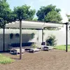 Image de vidaXL Tonnelle de jardin avec toit rétractable 4x3 m Crème