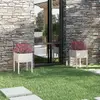 Image de vidaXL Jardinières 2 pcs Blanc 50x50x70 cm Bois de pin massif