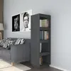 Image de vidaXL Bibliothèque/Séparateur de pièce gris 40x35x135 cm pin massif