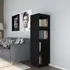 Image de vidaXL Bibliothèque/Séparateur de pièce Noir 40x35x135 cm Pin massif