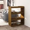 Image de vidaXL Bibliothèque/Séparateur de pièce Marron miel 80x35x103 cm Pin