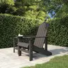 Image de vidaXL Chaise Adirondack de jardin PEHD anthracite