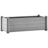 Image de vidaXL Lit surélevé de jardin PP Gris pierre 100x43x35 cm