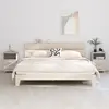 Image de vidaXL Tables de chevet HAMAR 2 pcs Blanc 40x35x62 cm Bois massif