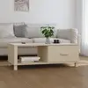 Image de vidaXL Table basse HAMAR Marron miel 100x55x35 cm Bois massif de pin
