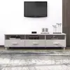 Image de vidaXL Meuble TV HAMAR Blanc 158x40x40 cm Bois massif de pin