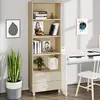 Image de vidaXL Buffet HAMAR Marron miel 60x35x180 cm Bois massif de pin