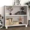 Image de vidaXL Buffet HAMAR Blanc 85x35x80 cm Bois massif de pin