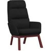 Image de vidaXL Chaise de Relaxation Siège de Salon Chaise de Salle de Séjour Fauteuil de Relaxation Meuble de Salle de Séjour Intérieur Tissu Noir