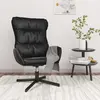 Image de vidaXL Chaise de relaxation Noir Similicuir