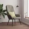 Image de vidaXL Chaise de relaxation Gris clair Velours