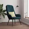 Image de vidaXL Chaise de relaxation Bleu Velours