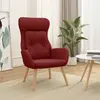 Image de vidaXL Chaise de relaxation Rouge bordeaux Tissu