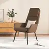 Image de vidaXL Chaise de relaxation Marron Tissu