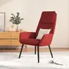 Image de vidaXL Chaise de relaxation Rouge bordeaux Tissu
