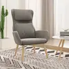 Image de vidaXL Chaise de relaxation Gris clair Velours