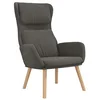 Image de Chaise de relaxation Gris foncé Velours