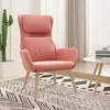 Image de vidaXL Chaise de relaxation Rose Velours