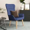 Image de vidaXL Chaise de relaxation Bleu Tissu