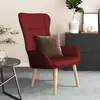 Image de vidaXL Chaise de relaxation Rouge bordeaux Tissu