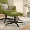 Image de vidaXL Repose-pied Vert clair 60x60x36 cm Velours