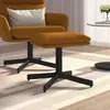 Image de vidaXL Repose-pied Marron 60x60x36 cm Velours