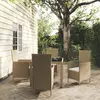 Image de vidaXL Ensemble à manger d'extérieur 5 pcs coussins Résine tressée