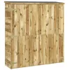 Image de vidaXL Tuinschuur 163x50x171 cm massief grenenhout