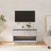 Image de vidaXL Meuble TV gris béton 70x41x44 cm bois d'ingénierie