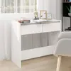 Image de vidaXL Table console Blanc 89x41x76,5 cm Acier