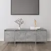 Image de vidaXL Meuble TV gris béton 120x30x40,5 cm bois d'ingénierie