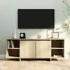 Image de vidaXL Meuble TV chêne sonoma 130x35x50 cm bois d'ingénierie