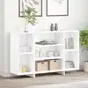Image de vidaXL Buffet blanc 120x30x75 cm bois d'ingénierie