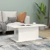 Image de vidaXL Table basse blanc brillant 102x55,5x40 cm bois d'ingénierie