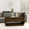 Image de vidaXL Table basse Chêne fumé 102,5x55x44 cm Bois d'ingénierie