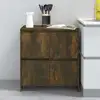 Image de vidaXL Buffet Chêne fumé 70x41x75 cm Bois d'ingénierie