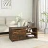 Image de vidaXL Table basse Chêne fumé 102x50x45 cm Bois d'ingénierie