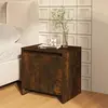 Image de vidaXL Table de chevet chêne fumé 45x34x44,5 cm bois d'ingénierie