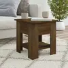 Image de vidaXL Table basse chêne marron 40x40x42 cm bois d'ingénierie