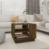 Image de vidaXL Table basse chêne fumé 55x55x43 cm bois d'ingénierie