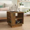 Image de vidaXL Table basse chêne fumé 40x40x43 cm bois d'ingénierie