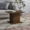 Image de vidaXL Table basse chêne marron 55,5x55,5x40 cm bois d'ingénierie