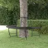 Image de vidaXL Banc demi-circulaire tour d'arbre Ø159 cm Noir Acier