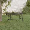 Image de vidaXL Banc tour d'arbre 110 cm Noir Acier